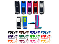 Rush Expedited Order Shipment Running Person Self-Inking Portable Pocket Stamp 1-1/2" Ink Stamper for Business Office