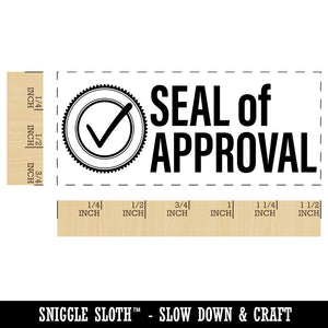 Seal of Approval Check Mark Checkmark Self-Inking Portable Pocket Stamp 1-1/2" Ink Stamper for Business Office