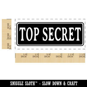 Top Secret Spy Document Self-Inking Portable Pocket Stamp 1-1/2" Ink Stamper for Business Office