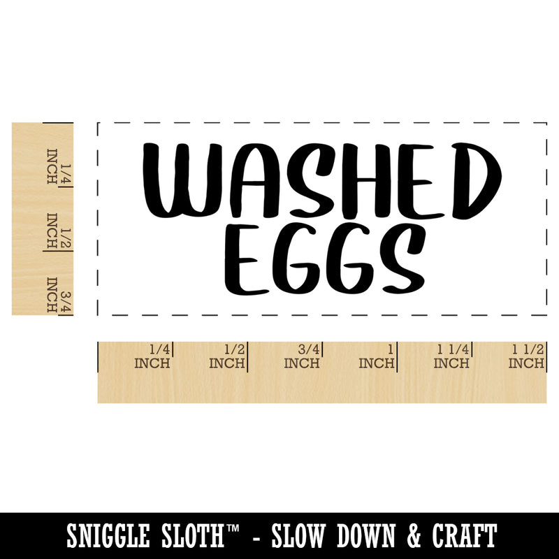 Washed Eggs Farm Chicken Duck Goose Quail Label Carton Self-Inking Portable Pocket Stamp 1-1/2" Ink Stamper for Business