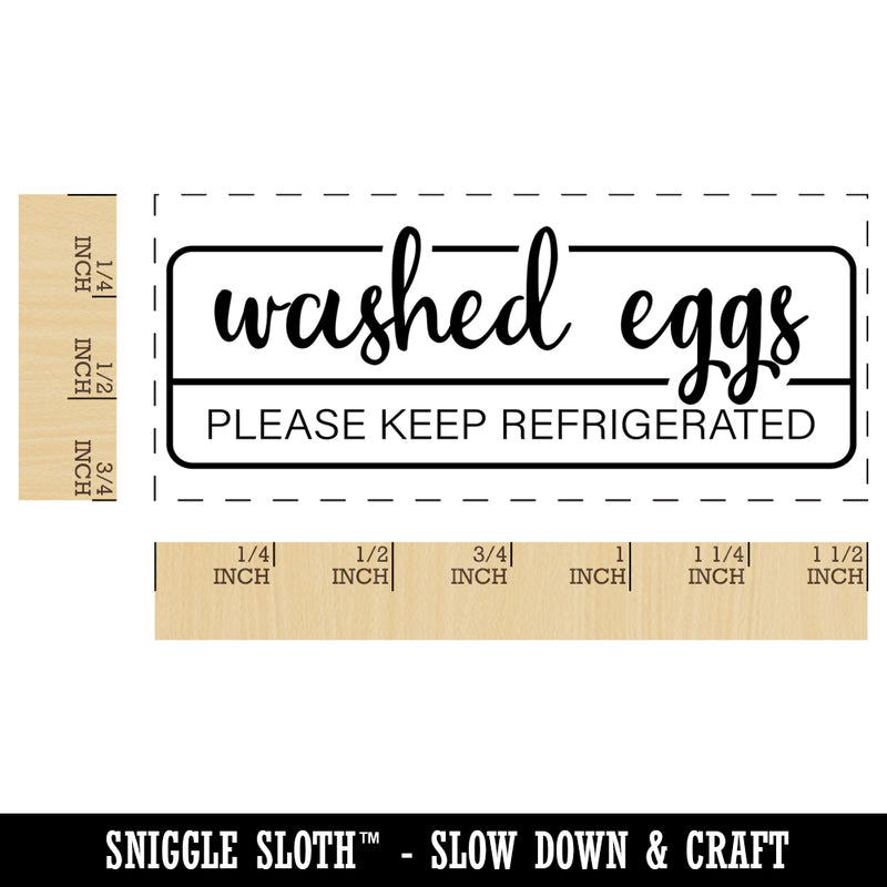 Washed Eggs Please Keep Refrigerated Label Carton Self-Inking Portable Pocket Stamp 1-1/2" Ink Stamper for Business