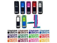 Awesome Sauce Teacher Student School Self-Inking Portable Pocket Stamp 1-1/2" Ink Stamper