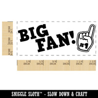 Big Fan Sports Foam Finger Teacher Student School Self-Inking Portable Pocket Stamp 1-1/2" Ink Stamper