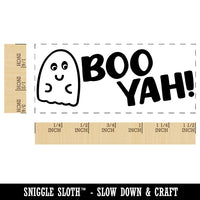 Boo Yah Ghost Teacher Student School Self-Inking Portable Pocket Stamp 1-1/2" Ink Stamper