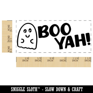 Boo Yah Ghost Teacher Student School Self-Inking Portable Pocket Stamp 1-1/2" Ink Stamper