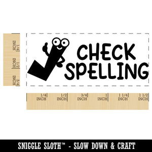 Check Spelling Teacher Student School Self-Inking Portable Pocket Stamp 1-1/2" Ink Stamper