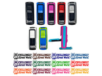 Chillingly Great Work Penguin Teacher Student School Self-Inking Portable Pocket Stamp 1-1/2" Ink Stamper