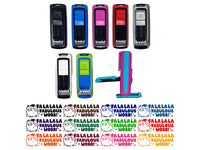 Fa La La La Fabulous Work Christmas Llama Teacher Student School Self-Inking Portable Pocket Stamp 1-1/2" Ink Stamper