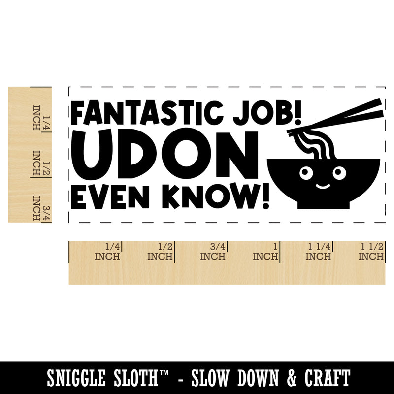 Fantastic Job Udon You Don't Even Know Teacher Student School Self-Inking Portable Pocket Stamp 1-1/2" Ink Stamper