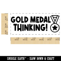 Gold Medal Thinking Teacher Student School Self-Inking Portable Pocket Stamp 1-1/2" Ink Stamper