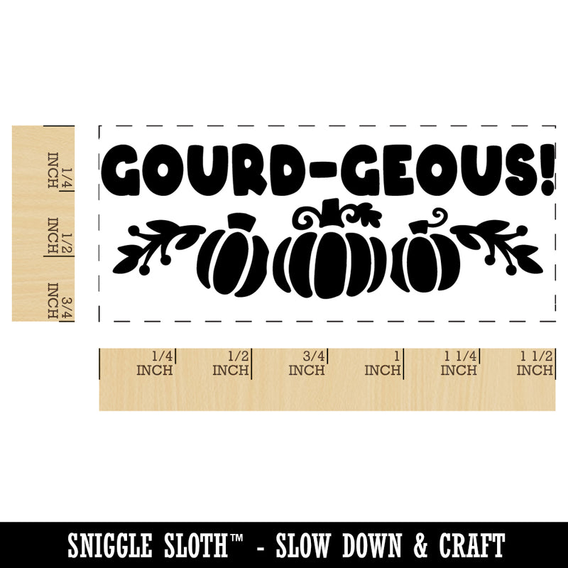 Gourd-eous Gorgeous Teacher Student School Self-Inking Portable Pocket Stamp 1-1/2" Ink Stamper