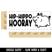 Hip-Hippo Hooray Teacher Student School Self-Inking Portable Pocket Stamp 1-1/2" Ink Stamper