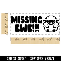 Missing Ewe You Sheep Teacher Student School Self-Inking Portable Pocket Stamp 1-1/2" Ink Stamper