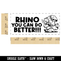 Rhino I Know You Can Do Better Teacher Student School Self-Inking Portable Pocket Stamp 1-1/2" Ink Stamper