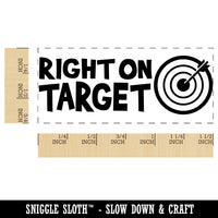 Right On Target Teacher Student School Self-Inking Portable Pocket Stamp 1-1/2" Ink Stamper