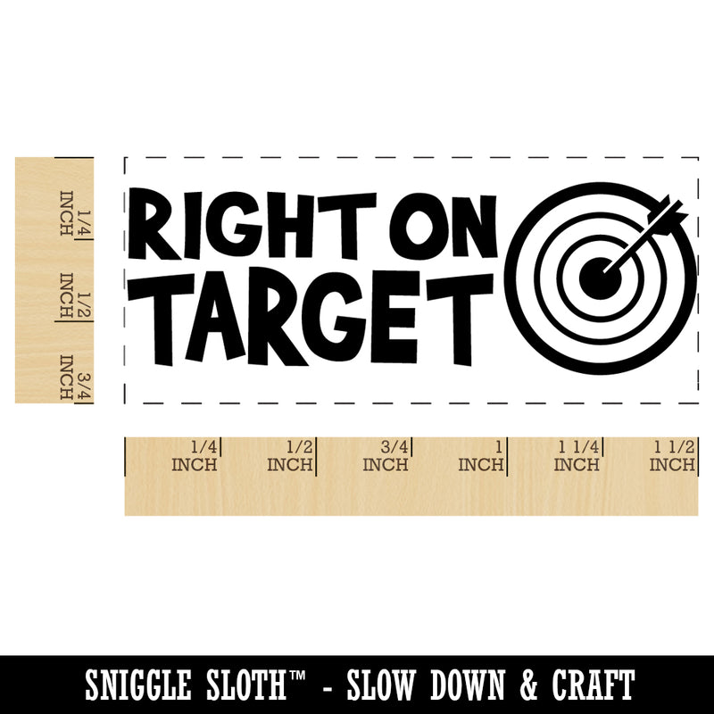 Right On Target Teacher Student School Self-Inking Portable Pocket Stamp 1-1/2" Ink Stamper