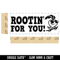 Rootin' For You Radish Teacher Student School Self-Inking Portable Pocket Stamp 1-1/2" Ink Stamper