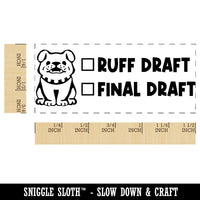 Ruff Rough Draft Final Checklist Teacher Student School Self-Inking Portable Pocket Stamp 1-1/2" Ink Stamper