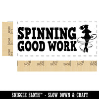 Spinning Good Work Ice Skating Teacher Student School Self-Inking Portable Pocket Stamp 1-1/2" Ink Stamper