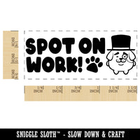 Spot on Work Dog Teacher Student School Self-Inking Portable Pocket Stamp 1-1/2" Ink Stamper