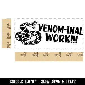 Venom-inal Phenomenal Work Teacher Student School Self-Inking Portable Pocket Stamp 1-1/2" Ink Stamper