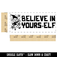 Believe in Yours-elf Yourself Christmas Teacher Student School Self-Inking Portable Pocket Stamp 1-1/2" Ink Stamper