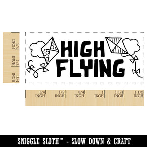 High Flying Kites Clouds Teacher Student School Self-Inking Portable Pocket Stamp 1-1/2" Ink Stamper
