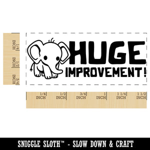 Huge Improvement Baby Elephant Teacher Student School Self-Inking Portable Pocket Stamp 1-1/2" Ink Stamper