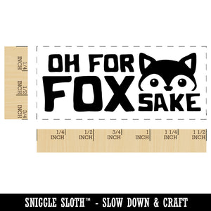 Oh For Fox Sake Teacher Student School Self-Inking Portable Pocket Stamp 1-1/2" Ink Stamper