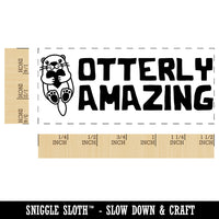 Otterly Utterly Amazing Teacher Student School Self-Inking Portable Pocket Stamp 1-1/2" Ink Stamper