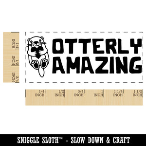 Otterly Utterly Amazing Teacher Student School Self-Inking Portable Pocket Stamp 1-1/2" Ink Stamper