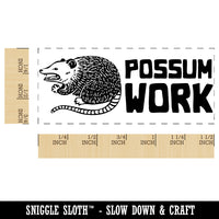 Possum Awesome Work Teacher Student School Self-Inking Portable Pocket Stamp 1-1/2" Ink Stamper