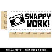 Snappy Work Camera Teacher Student School Self-Inking Portable Pocket Stamp 1-1/2" Ink Stamper