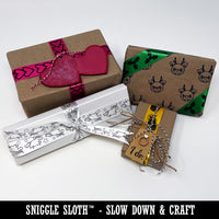 Baby Footprints Satin Ribbon for Bows Gift Wrapping - 1" - 3 Yards