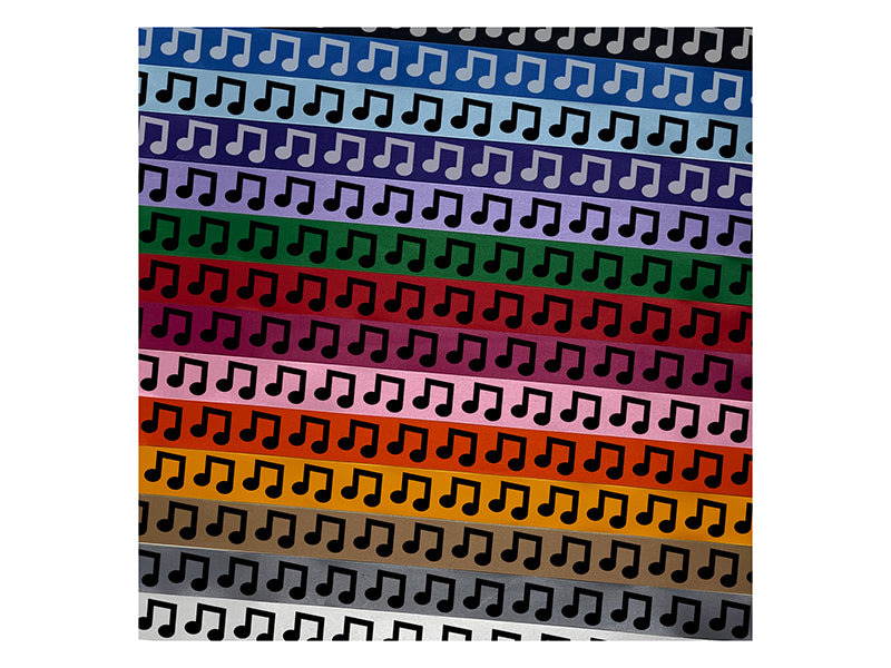 Music Eighth Notes Satin Ribbon for Bows Gift Wrapping - 1" - 3 Yards