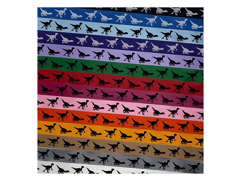 Velociraptor Dinosaur Solid Satin Ribbon for Bows Gift Wrapping - 1" - 3 Yards