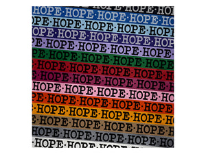 Hope Fun Text Satin Ribbon for Bows Gift Wrapping DIY Craft Projects - 1" - 3 Yards