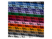 Relax Fun Text Satin Ribbon for Bows Gift Wrapping DIY Craft Projects - 1" - 3 Yards