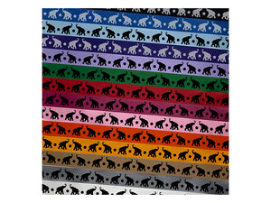 Elephant Trumpeting Solid Satin Ribbon for Bows Gift Wrapping DIY Craft Projects - 1" - 3 Yards