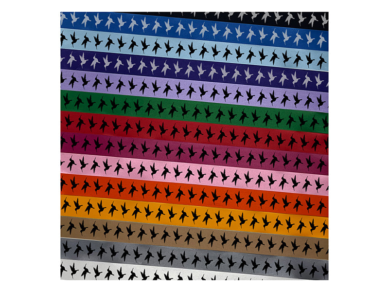 Hummingbird Silhouette Satin Ribbon for Bows Gift Wrapping - 1" - 3 Yards
