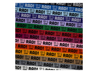 Rad Dog on a Skateboard Satin Ribbon for Bows Gift Wrapping DIY Craft Projects - 1" - 3 Yards