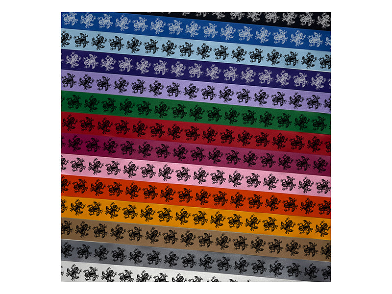 Tribal Frog Satin Ribbon for Bows Gift Wrapping - 1" - 3 Yards
