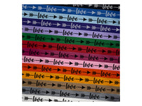 Love Arrow Satin Ribbon for Bows Gift Wrapping - 1" - 3 Yards