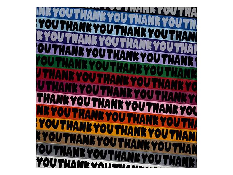 Bold Fun Capitalized Thank You Satin Ribbon for Bows Gift Wrapping - 1" - 3 Yards