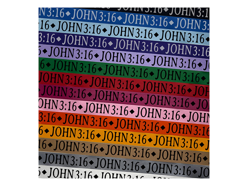 John 3 16 Inspirational Bible Verse Satin Ribbon for Bows Gift Wrapping - 1" - 3 Yards
