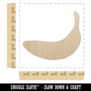 Banana Fruit Unfinished Wood Shape Piece Cutout for DIY Craft Projects