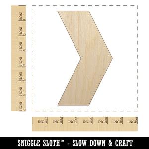 Chevron Arrow Solid Unfinished Wood Shape Piece Cutout for DIY Craft Projects