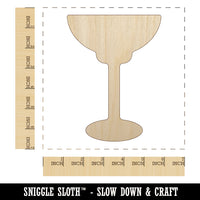 Margarita Glass Unfinished Wood Shape Piece Cutout for DIY Craft Projects