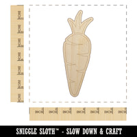 Carrot Vegetable Unfinished Wood Shape Piece Cutout for DIY Craft Projects