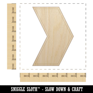 Chevron Arrow Outline Unfinished Wood Shape Piece Cutout for DIY Craft Projects